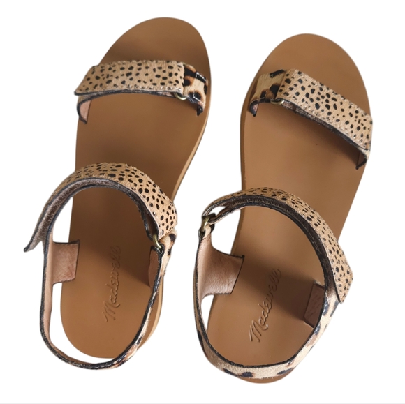 Madewell The Maggie Sandals in Spot Mix Calf Hair - Picture 4 of 7